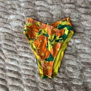 Aerie Tropical Print High-Waisted Bikini Bottom